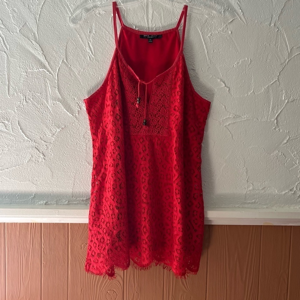 Romeo & Juliet Couture Red Lace Camisole